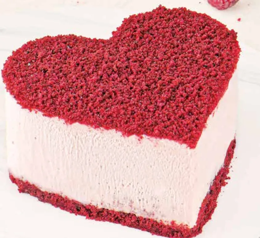 Frambuazlı Kalpli Pasta (2 Kişilik) 